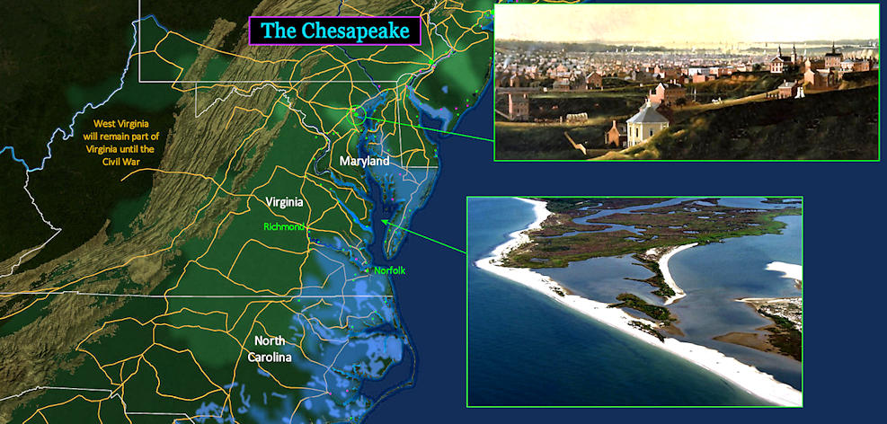 Chesapeake region, 1800